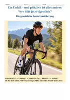 Vorschau - Stundenentwürfe - Ein Unfall – und plötzlich ist alles anders: Wer hilft jetzt eigentlich? Die gesetzliche Sozialversicherung! Lernsituation mit Zusatzmaterial (Tafelbild und Erweiterungsaufgaben)! - Seite 1