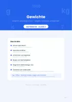 Vorschau - Arbeitsblätter - Gewichte: Gramm und Kilogramm – wiegen, schätzen, umrechnen für die 3. Klasse (Größen, Waage, Sachrechnen) - Deckblatt