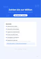 Vorschau - Arbeitsblätter - Zahlen bis zur Million: Große Zahlen lesen, schreiben, ordnen und rechnen für die 4. Klasse - Deckblatt