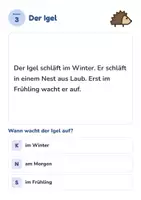 Vorschau - Arbeitsblätter - Lesespaziergang Winter | 3 Lesestationen mit Lösungswort | Klasse 1–2 | mit Lösung - Seite 2