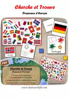 Aperçu - Apprentissages en autonomie - Cherche et Trouve - Drapeaux d'Europe - Page de couverture