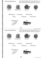 Vorschau - Arbeitsblätter - Gewichte - Mein Selbstlernheft, 18 Seiten + weitere ABs (Homeschooling, Übungsheft) - Seite 3