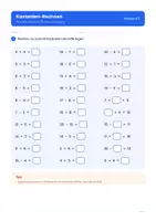 Vorschau - Arbeitsblätter - Herbst-Mathe: Rechnen mit Blättern, Kastanien und Kürbissen für die 1. und 2. Klasse (Zahlenraum bis 20) - Seite 1