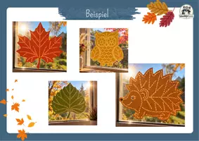 Vorschau - Mal- und Bastelvorlagen - Herbst Prickeln – Prickelvorlagen für Kinder | Fensterbilder, Kunst, Grundschule, Klasse 1, Klasse 2, Klasse 3, Klasse 4 - Seite 2