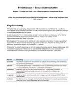 Vorschau - Prüfungsvorbereitung - Probeklausur zur Entwicklung der EU (Inhaltsfeld 5: Europäische Union) - Deckblatt