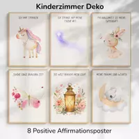 Vorschau - Poster - 8 Affirmationsposter | Selbstvertrauen und positives Denken - Deckblatt