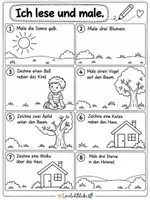 Vorschau - Arbeitsblätter - Lese-Mal-Heft für Klasse 1 DaZ/DaF - Seite 2