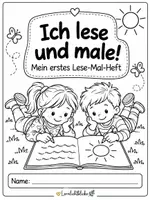 Vorschau - Arbeitsblätter - Lese-Mal-Heft für Klasse 1 DaZ/DaF - Seite 1
