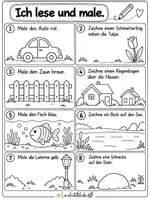 Vorschau - Arbeitsblätter - Lese-Mal-Heft für Klasse 1 DaZ/DaF - Seite 3