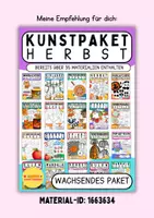 Vorschau - Mal- und Bastelvorlagen - 🍂 Herbstkranz basteln | Kranz Bastelvorlage Herbst | Waldtiere | Grundschule - Seite 1
