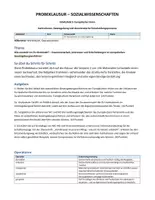Vorschau - Prüfungsvorbereitung - Probeklausur - Institutionen der EU - Inhaltsfeld 5: Europäische Union - Deckblatt