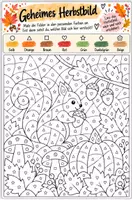 Vorschau - Mal- und Bastelvorlagen - Herbstbilder - ausmalen & entdecken - Seite 1