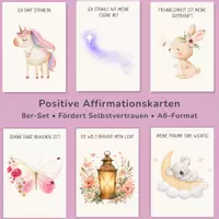 Vorschau - Bildkarten - 8 Affirmationskarten | Positive Affirmationen Kinder - Deckblatt