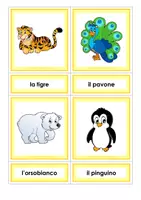 Vorschau - Stationenlernen - Wortschatztraining Zootiere "gli animali dello zoo" - Seite 3