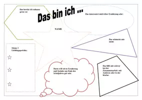 Vorschau - Arbeitsblätter - Ernährung und Soziales, 1. Seiten für die Hefte/Ordner - Seite 1