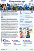 Vorschau - Arbeitsblätter - Geldpolitik: Euro, Inflation/Deflation, Europäische Zentralbank (Inhaltsfeld 5: Europäische Union) - Deckblatt