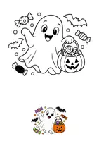 Vorschau - Mal- und Bastelvorlagen - 20 Ausmalbilder zu Halloween - Seite 3