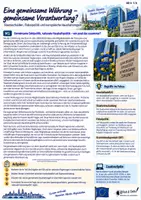 Vorschau - Arbeitsblätter - Geldpolitik: Fiskalpolitik, Staatsschulden, Haushaltsregeln (Inhaltsfeld 5: Europäische Union) - Deckblatt
