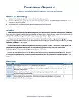 Vorschau - Klassenarbeiten - Probeklausur - Geldpolitik (Inhaltsfeld 5: Europäische Union) - Deckblatt