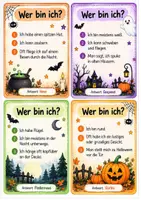 Vorschau - Bildkarten - Halloween-Abenteuer – 10 Geschichten, Wer bin ich?-Rätselkarten & Mitmachaufgaben | Kita & Vorschule - Seite 2