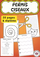 Aperçu - Feuilles d'exercices - Permis ciseaux et exercices de découpage - Page de couverture