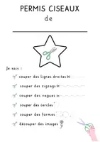 Aperçu - Feuilles d'exercices - Permis ciseaux et exercices de découpage - Page 1