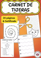Vista previa - Hojas de trabajo - Carnet de tijeras / Ejercicios de recortar - Portada