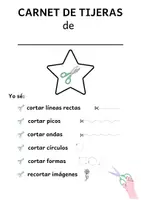 Vista previa - Hojas de trabajo - Carnet de tijeras / Ejercicios de recortar - página 1