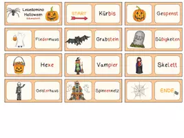 Vorschau - Spiele - Lesedomino Halloween Wörter&Sätze Kl.2-4 - Seite 2