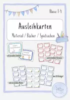 Vorschau - Poster - Ausleihkarten für Materialien, Bücher und Spielsachen - Deckblatt