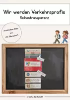 Vorschau - Poster - Verkehrserziehung / Verkehrssicherheit / Reihentransparez - Deckblatt