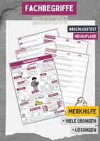 Vorschau - Arbeitsblätter - Fachbegriffe Deutsch - Merkhilfe / Übungen / Abschlusstest + Lösung - Deckblatt