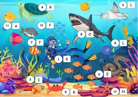 Vorschau - Arbeitsblätter - Lesespurgeschichte – Das Geheimnis der Unterwasserwelt | 3-fach differenziert - Seite 2