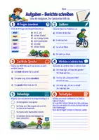 Vorschau - Arbeitsblätter - Deutsch Berichte schreiben Sek I Klasse 7 – W-Fragen und Aufbau - Seite 1