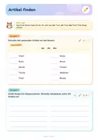 Vorschau - Arbeitsblätter - Nomen Arbeitsheft | Artikel & Mehrzahl | Wortarten Deutsch Klasse 5/6 | mit Lösungen - Seite 2
