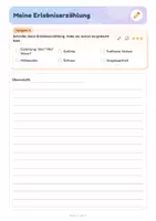 Vorschau - Arbeitsblätter - Erlebniserzählung schreiben | Aufbau, Spannung & Gefühle | Arbeitsheft Klasse 5/6 | mit Lösungen - Seite 2