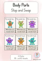 Vorschau - Spiele - Body Parts – Stop and Swap | Englisch Grundschule | AE & BE - Deckblatt