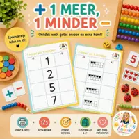 Voorbeeld - 1 meer 1 minder rekenen - Voorblad