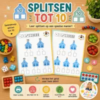 Voorbeeld - Splitsen tot 10 met het splitshuis/splitsmachine - Voorblad