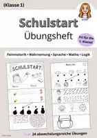 Vorschau - Arbeitsblätter - Schulstart Übungsheft - Fit für Klasse 1 - Einschulung - Deckblatt