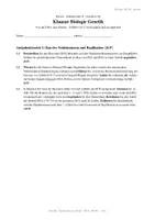 Vorschau - Klassenarbeiten - Klausur Biologie Q2 GK Genetik – DNA, PCR & Proteinbiosynthese am Beispiel SARS-CoV-2 - Seite 1