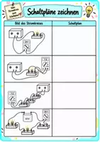 Vorschau - Arbeitsblätter - Schaltpläne zeichnen 7./8. Klasse - Arbeitsblatt mit Lösung - Deckblatt