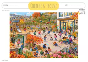 Aperçu - Fiches - Cherche & Trouve: Je vais à l'école - Page 3