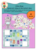 Vorschau - Spiele - Silbenspiel für jede Sprache_ Themen für das ganze Jahr - Deckblatt