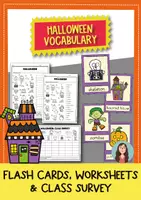 Vorschau - Arbeitsblätter - Halloween Englisch – Wortschatz, Bildkarten & Arbeitsblätter differenziert) - Deckblatt