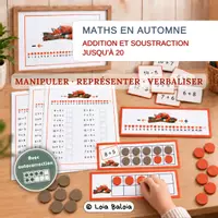 Aperçu - Apprentissages en autonomie - Addition et soustraction jusqu’à 20 – CP | Automne - Page de couverture