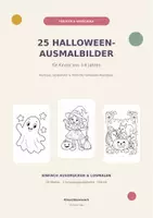 Vorschau - Mal- und Bastelvorlagen - Halloween-Ausmalbilder für die Kita – 25 Motive in 3 Schwierigkeitsstufen (3–6 Jahre) - Deckblatt
