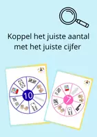 Voorbeeld - Getalbeelden koppelen aan het juiste cijfer - Pagina 2