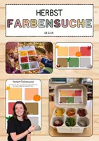 Vorschau - Bildkarten - Herbst-Farbensuche auf Deutsch & Englisch - Deckblatt