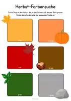Vorschau - Bildkarten - Herbst-Farbensuche auf Deutsch & Englisch - Seite 3